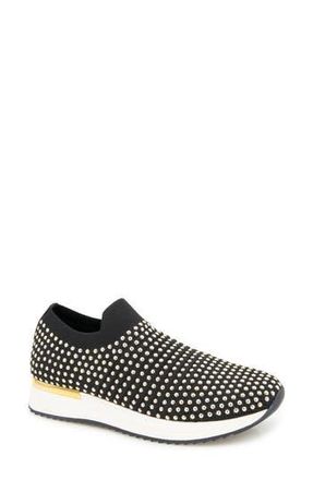Kenneth Cole Reaction REACTION KENNETH COLE Cameron Embellished Jewel Platform Sneaker in Black Knit at Nordstrom Rack, Size 5.5