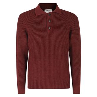 Circolo 1901 Maglia Polo in Lana - - Tops - Uomo - Rosso - L