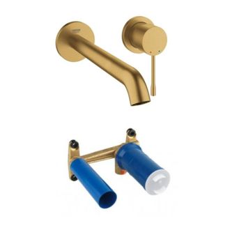 GROHE Mezclador De Lavabo De Pared Essence Tama&ntilde;o L Cool Sunrise Cepillado