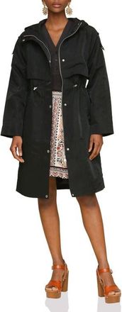 Avec Les Filles Hooded Utility Coat in Black at Nordstrom, Size Xx-Small