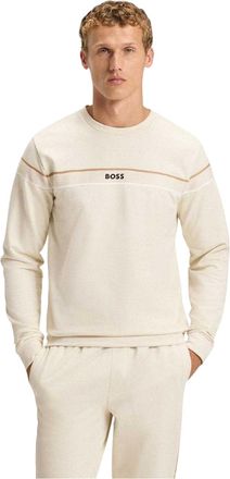 HUGO BOSS Katoenen sweater heren (Wit)