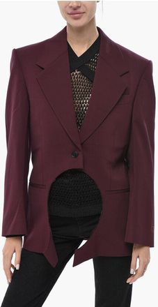 Off-white Lined Blazer METEOR with Cut-out size 38