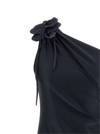 Coperni Womens Asymmetric Mini Flower Dress