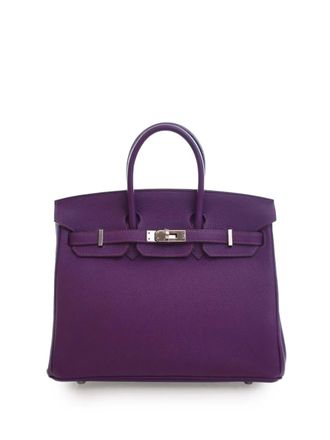 Herm&egrave;s 2018 Togo Birkin Retourne 25 handbag - Purple