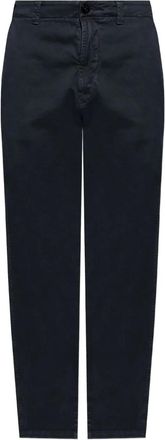 Stone Island Pantaloni con applicazione Compass - Blu