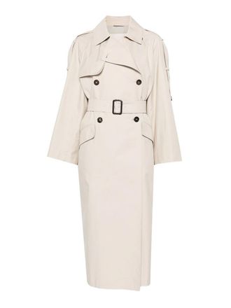 Max Mara Repellent Cotton Twill Trench Coat