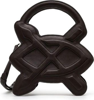 Daily Paper Clothing Borsa a tracolla Cimbia Shield - Marrone