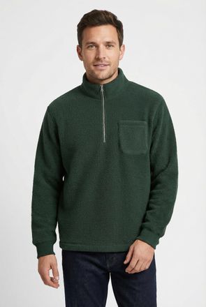 Jack & Jones Sweatshirt JACK & JONES JORGREENE TEDDY SWEAT HIGH NECK, Herren, Gr. XL, sycamore, angeraute Sweatware, Obermaterial: 100% Polyester, unifarben, relax