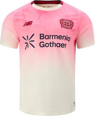 New Balance Uomo Bayer 04 Away Short Sleeve Jersey in Nero, Poliestere, Taglia 2XL