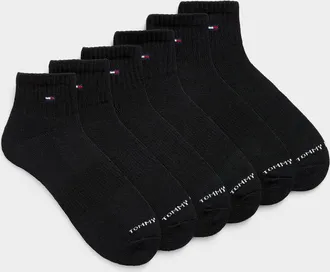 Tommy Hilfiger Mens Mini-logo ankle socks 6-pack