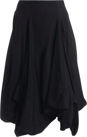 Yohji Yamamoto Mujer, Faldas, Negro, Talla: M