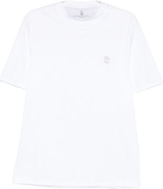 Brunello Cucinelli Logo Cotton T-Shirt-Uomo