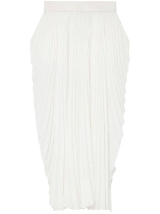 Stella McCartney Mid waist geplooide maxi-rok - Beige
