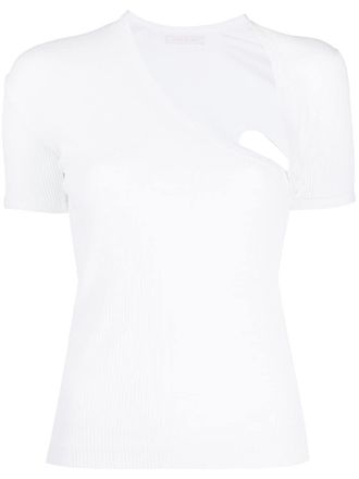 John Elliott + Co asymmetrical neck T-shirt - White