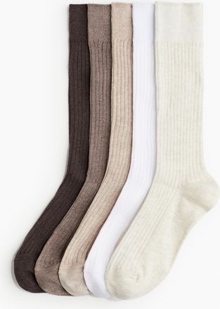H&M 5er-Pack Socken - White