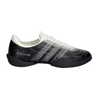 Yohji Yamamoto Schoenen, Heren, Zwart, 43 1/3 EU, Leer, Regu Borduur Sneakers