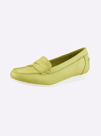 Casual Looks Slipper CASUAL LOOKS, Damen, Gr. 36, camel, Glattleder, Leder, Schuhe Slipper