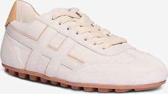 Hogan Niedrige Nappa- und Wildledersneakers Olympia