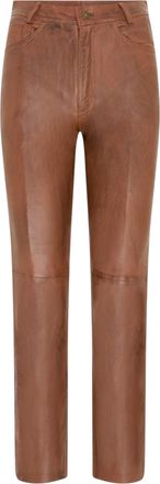 Infinity Leather Womens Tan Lamb 501 Biker Jeans - Ankara - Size X-Large