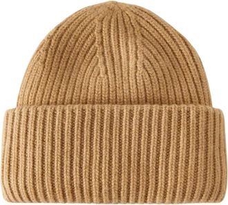 Yves Salomon Cashmere Beanie Mut - Dames - Hoeden - Bruin - ONE Size - Kasjmier - Accessoires