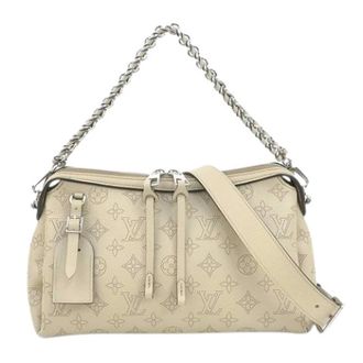 Louis Vuitton Pre-owned Mahina Schoudertas - Dames - Pre-owned - Beige - Maat: ONE Size Leer