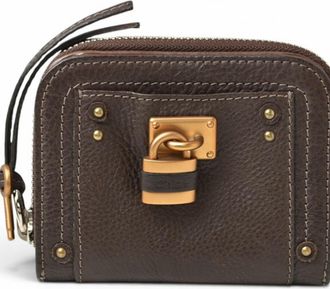 Chlo&eacute; Paddington Brown Leather Wallet (Bi-Fold) (Pre-Owned)