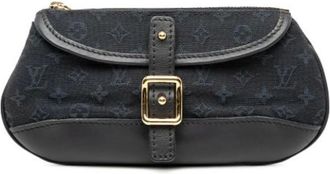 Louis Vuitton Pre-owned Clutches, female, Blue, Size: ONE SIZE Pre-owned Vintage Canvas Clutch