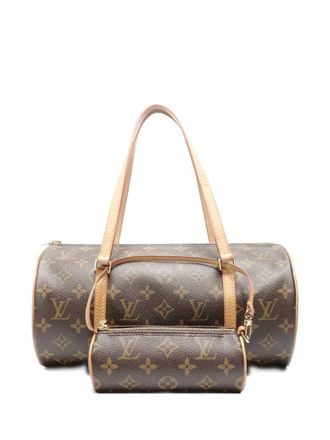 Louis Vuitton 2004 30 Papillon monogram shoulder bag - Bruin
