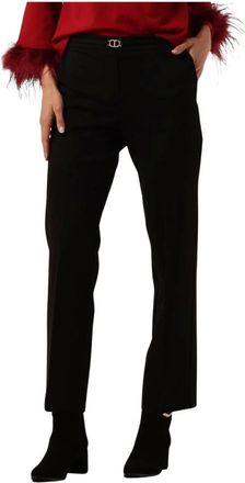 Twinset 242Tp224A Slim-fit Broek - Dames - Broeken - Zwart - Maat: M