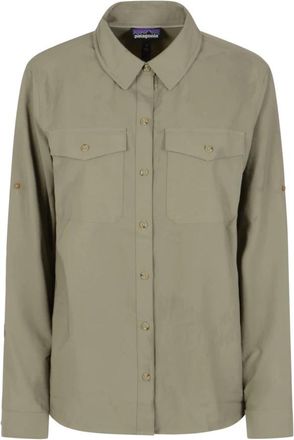 Patagonia Zon Shirt voor Vrouwen - Dames - Overhemden - Groen - L - Overhemden