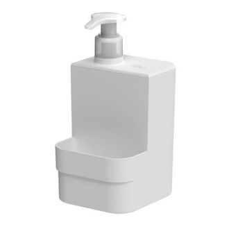 Ou Clear Durable Kitchen Dish Soap Dispenser Organizer with Sponge Holder, 16 oz in White at Nordstrom