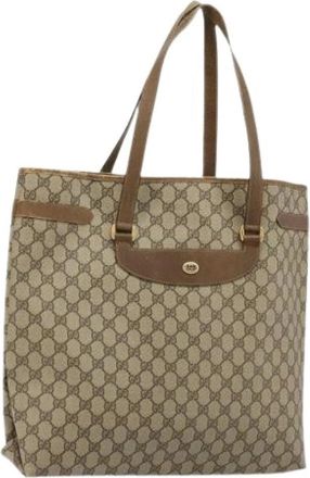 Gucci Pre-owned Tote Bags, female, Beige, Size: ONE SIZE Pre-owned Vintage Tote Bag