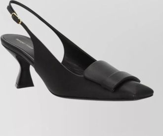 Sergio Rossi leather slingback pumps
