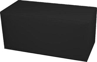 Dmora Dmora - Puf Bucuresti, Sill&oacute;n Multiusos, Puf, Puf Reposapi&eacute;s, Made In Italy, 90x40 H42 Cm, Negro