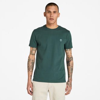 Timberland T-Shirt TIMBERLAND DUNSTAN RIVER Short Sleeve Tee, Herren, Gr. 3XL, gr&uuml;n (gr&uuml;n gables), Single Jersey, Obermaterial: 100% Baumwolle, Rundhals, Shirts 
