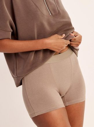 Miiyu Womens Solid ultra-comfortable elastic-waist boxer brief Organic cotton & TENCEL TM modal