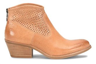 S&ouml;fft Womens Aisley Perf Bootie In Apricot Tan