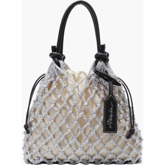 3.1 Phillip Lim Macrame Mini Sac in Silver at Nordstrom
