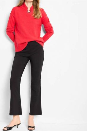 Nic+Zoe Cyra Cozy Riding Sweater In Scarlet
