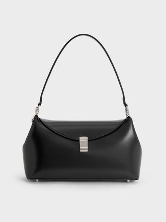 Charles & Keith Wisteria Metallic-Accent Shoulder Bag