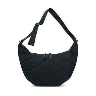 Comme Des Gar&ccedil;ons Nylon Ripstop Gewatteerde Crossbody Tas - Heren - Tassen - Zwart - Maat: ONE Size Nylon