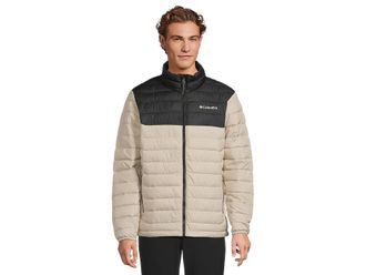 Columbia Powder Litetm II Jacket Mens Clothing Dark Stone/Black : 2XL, Polyester