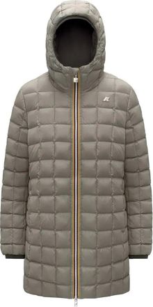 K-Way Cappotto Sophie con cappuccio - Grigio