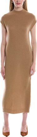 Alberta Ferretti Funnel Neck Cashmere Midi Sweaterdress