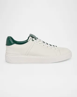 Balmain Men & apos;s B-Court Calfskin Low-Top Sneakers