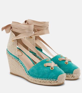 Valentino Garavani Resort suede espadrille wedges