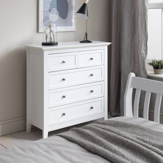 N&ouml;a & Nani Karlstad Chest of Drawers 2+3 Drawer in White