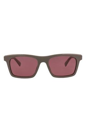 Alexander McQueen 53mm Square Sunglasses in Brown Brown Violet at Nordstrom Rack