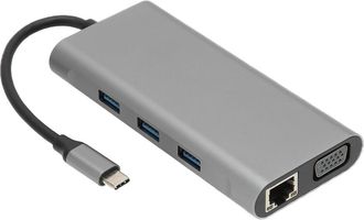 OEM Estaci&oacute;n De Acoplamiento Port&aacute;til De Doble Pantalla, Transferencia De Datos Ultrarr&aacute;pida, Concentrador Usb-c 10 En 1, Compatible Con Una Amplia Gama D