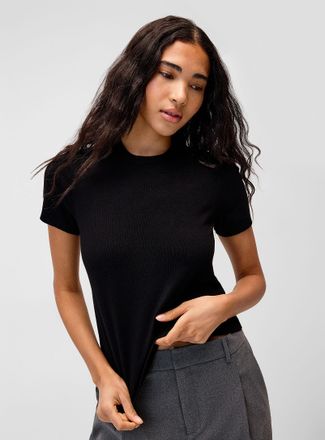 Twik Womens Short sleeves flowy knit sweater